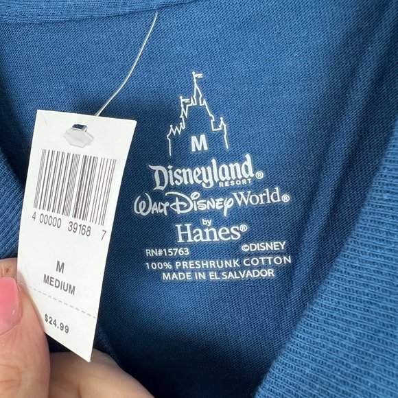 NWT Disneyland Resort Stitch Graphic T-Shirt Short Sleeves Tee Size Medium M - Picture 7 of 11